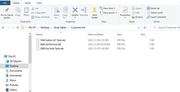 Graphical user interface, application, table